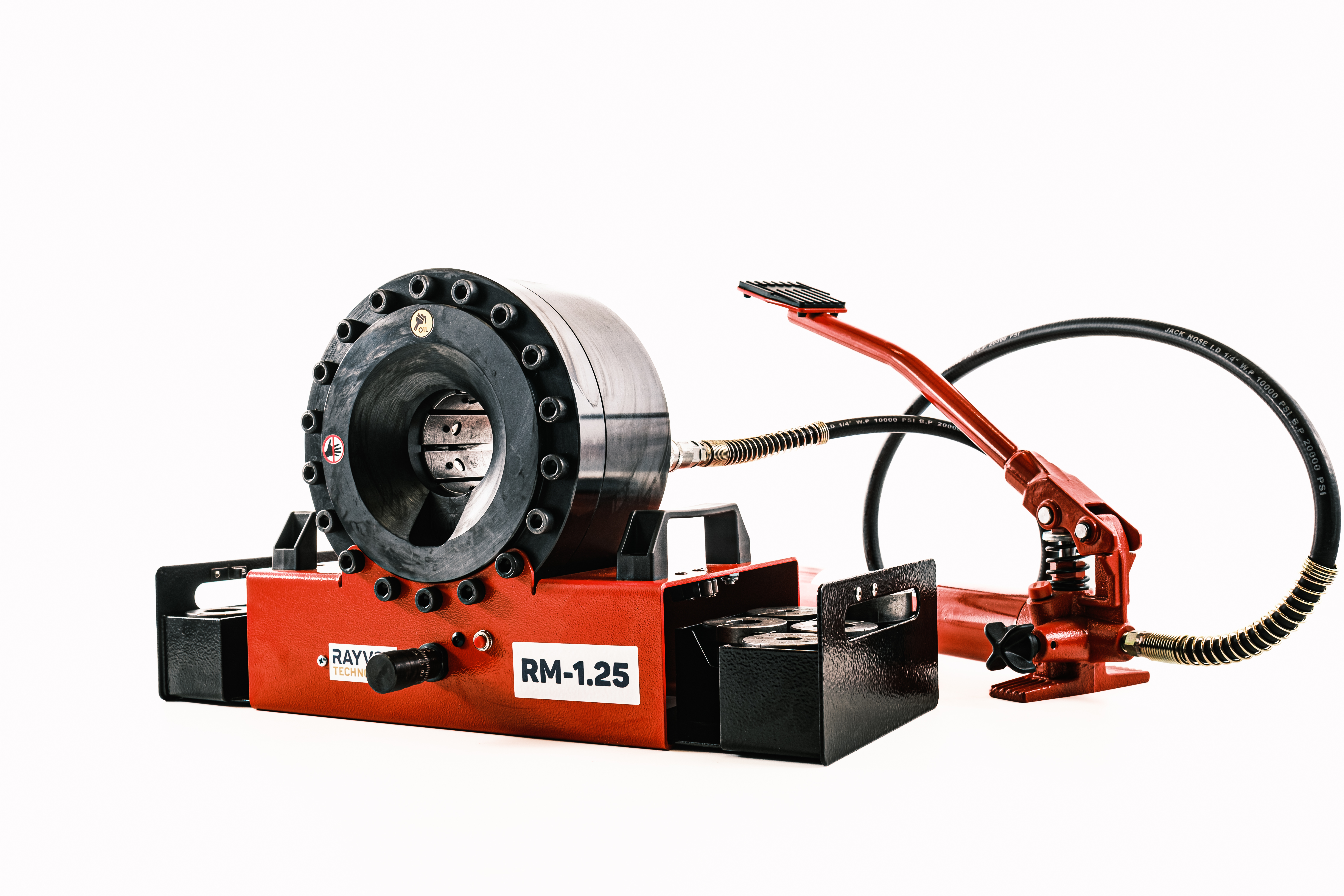 Переносной ручной обжимной станок РВД до 1,25 дюйма (32 мм) с ножным насосом