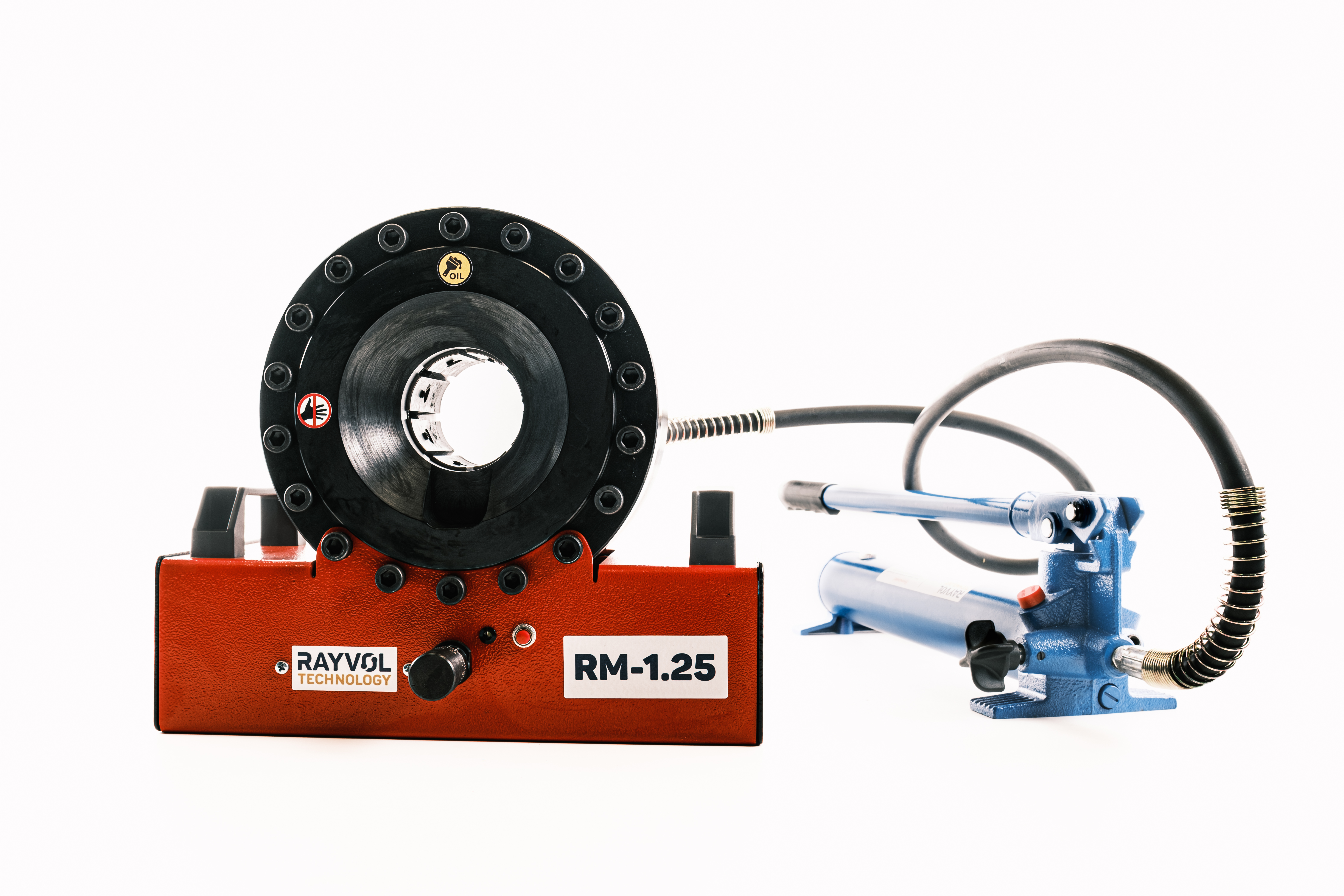 Компактный ручной обжимной станок РВД до 1,25 дюйма (32 мм) с ручным насосом